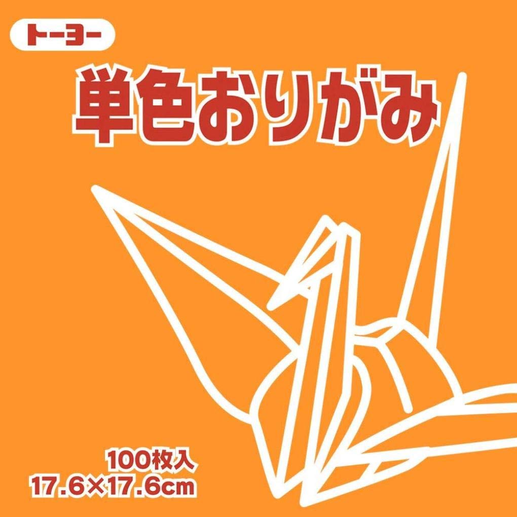 

Toyo Origami Origami Single Color Square Kidadai 100 Sheets 065106 Single-sided 17.6cm