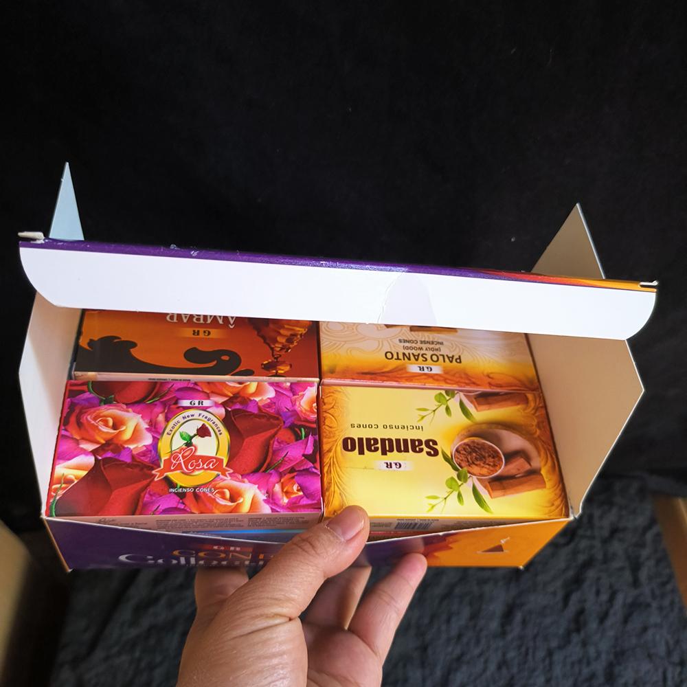 120pcs/lot Natural White Sage Indian Incense Cones with Incense Holder Palo Santo Sandalwood Lavender Meditation Scents for Home