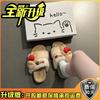 Cute Plush Cotton Drag Girls Keep Warm and Comfortable Autumn and Winter Fashion Casual Non-slip Slippers Thick-soled Cartoon Fluffy Shoes