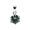 Bien Vetu Green Moissanite Pendant 3 Carat Simple Prong