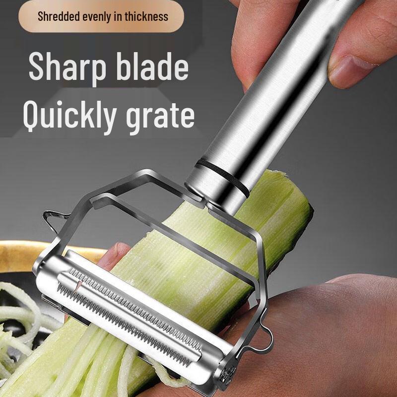 Zhi Shi Multi-functional Stainless Steel Double-Sided Peeler