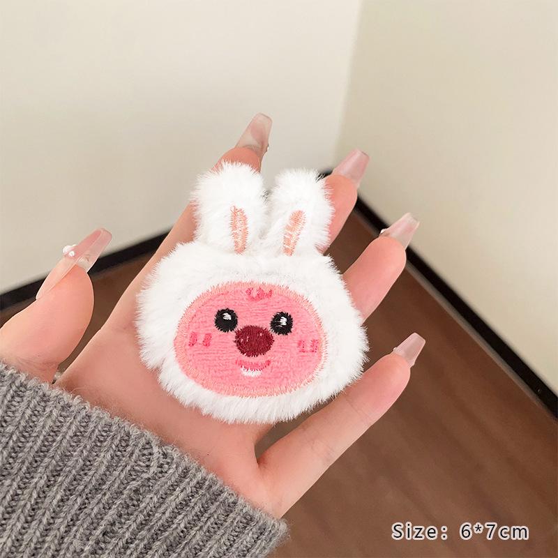 Japanese Kawaii Sunflower Panda Plush Brooch - Adorable Pin for Clothes, Bags, and Accessories.