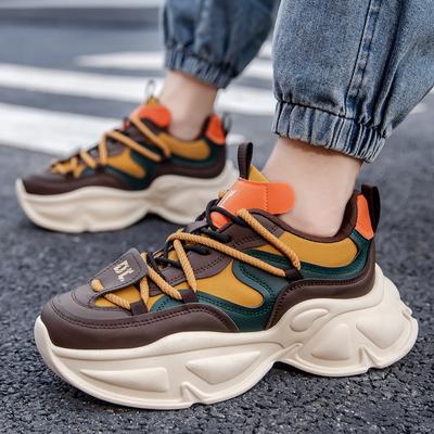 Spring New Men's Thick-soled Dad Shoes Student Trendy Shoes Sports Casual Shoes Fashion Versatile Men's Shoes