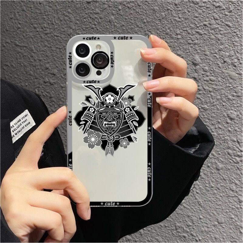 Japanese samurai oni mask Phone Case for iPhone 11 12 13 Mini Pro Max