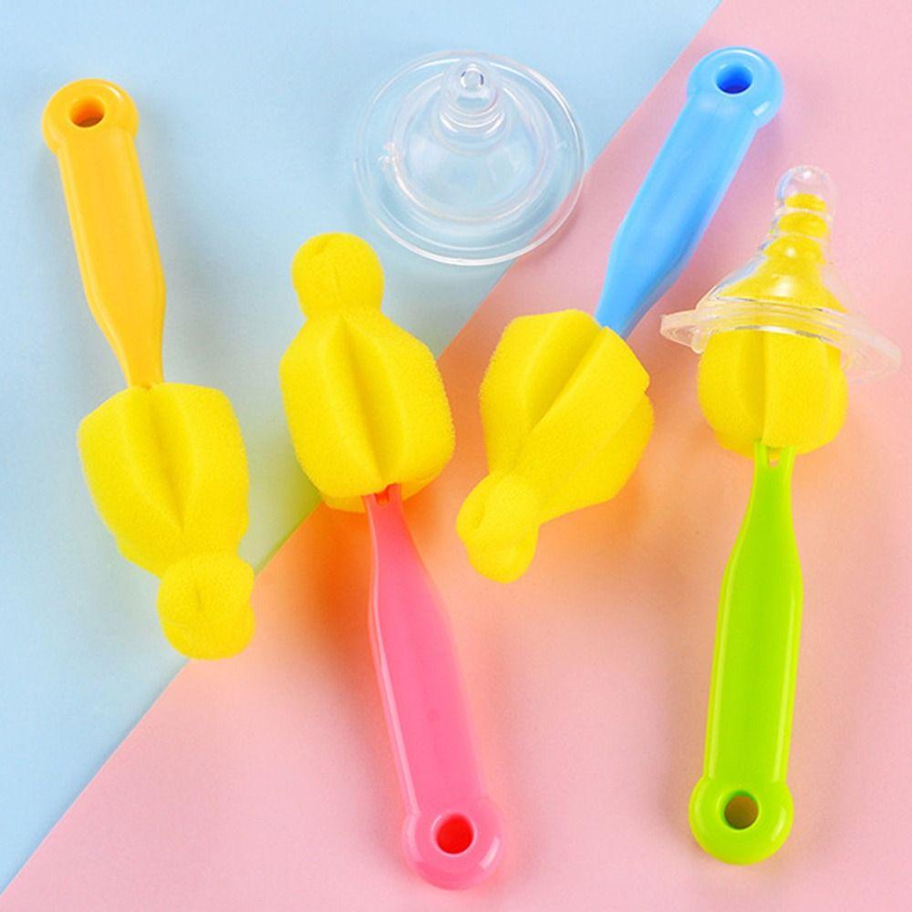 Handheld Baby Bottle Brush 360 Degree Cup Glass Cleaner Washing Tool Nipple Pacifier Brush