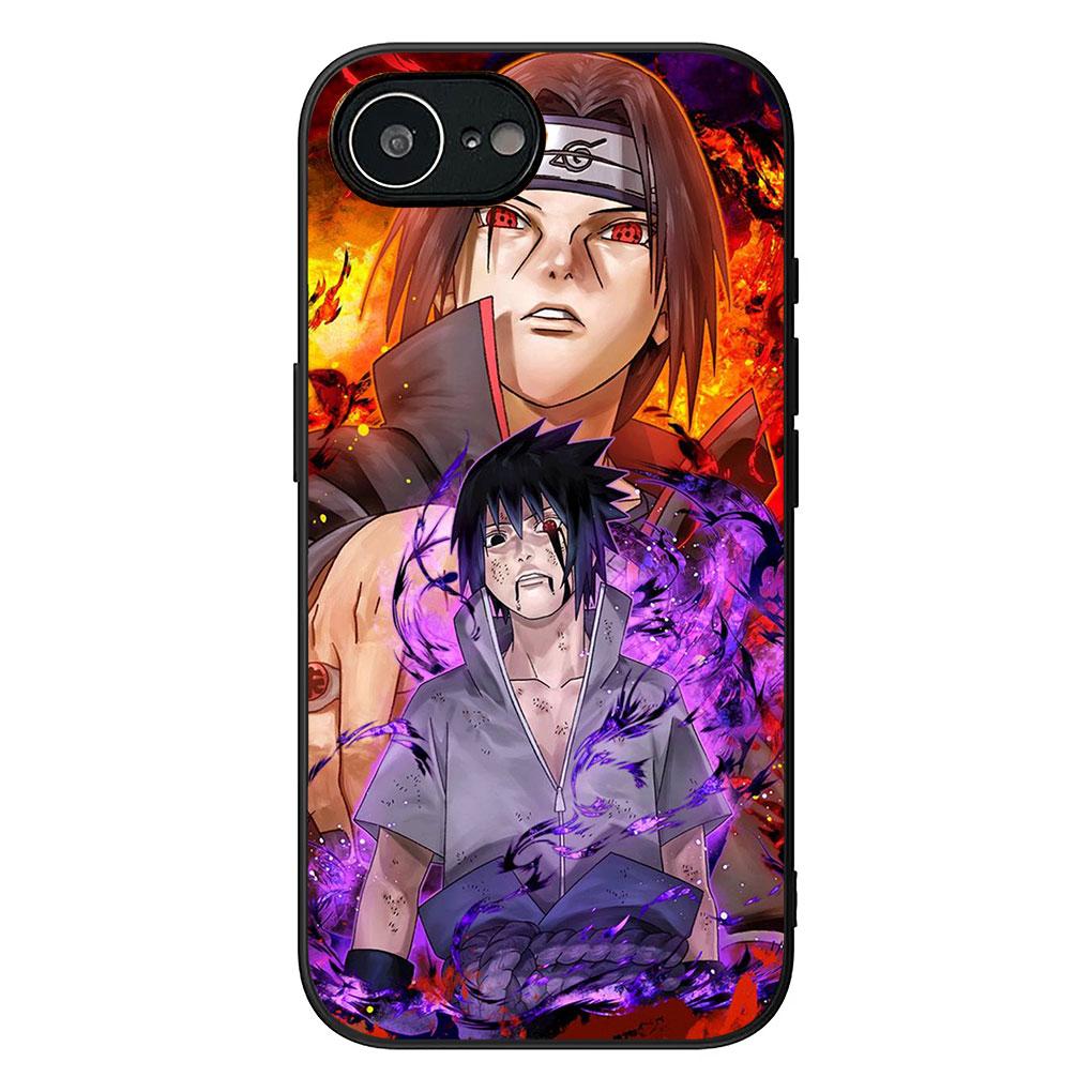 Itachi Narutos Uchiha Sasuke Phone Cover for Apple iPhone 13 12 Mini XS 11 Pro Max 7 8 Plus + XR SE 2022 2020 SE3 Soft Case