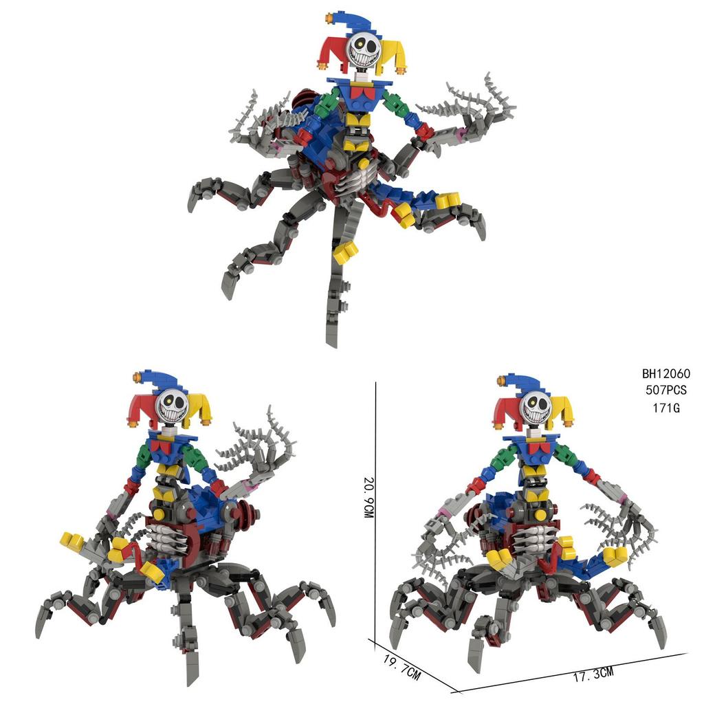 Poppy Playtime Der Prototyp Clown Spinne Bausteine Set DIY Spielzeug für Kinder und Sammler