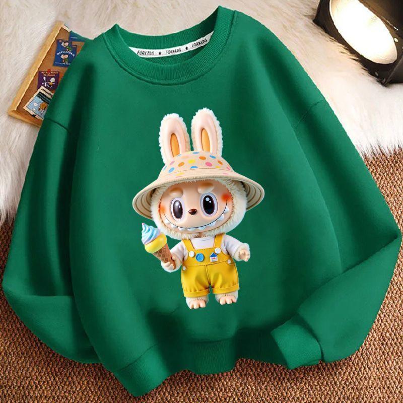 Children's Fashion Sweatshirts for Spring and Autumn, Casual Long-sleeved Sweatshirts for Boys and Girls