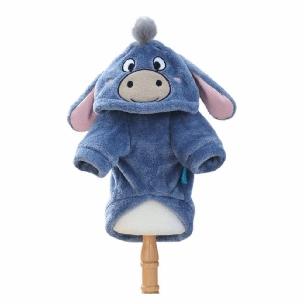 

Thicken Pet Warm Coat Cartoon Pet Transformation Outfit Winter Dogs Hoodie Autumn Winter S синий