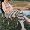 Pure desire style Spice girl striped sleeveless dress tube top sexy inner knitted hip skirt atmosphere vacation dress