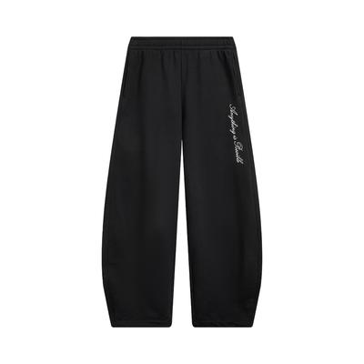 Li Ning Sports Trend Series Embroidered Logo Knitted Sports Pants Women Pants AKLW178-3