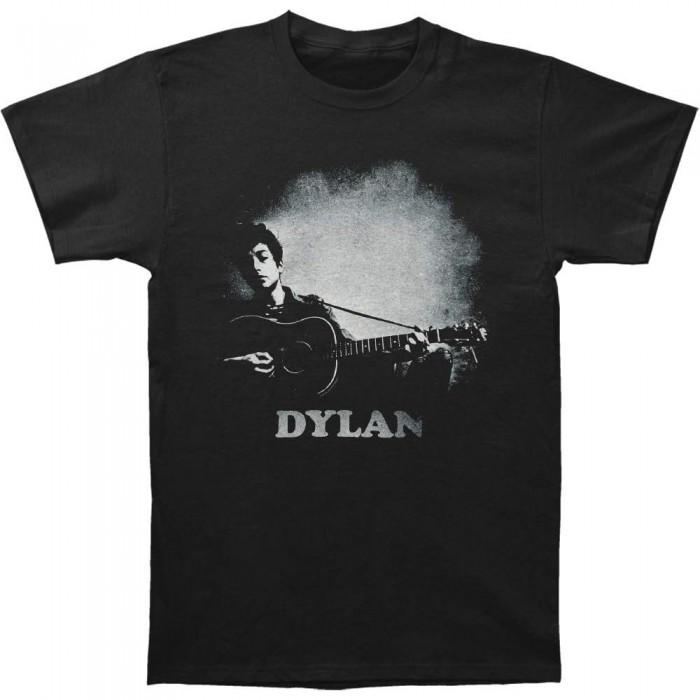 Bob Dylan Unisex Adult Guitar Cotton T-Shirt