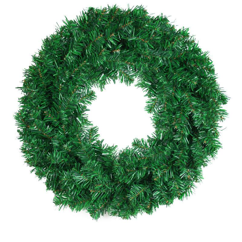 Zhongran Pvc Garland Door Hanging Christmas Decoration Women'S Rattan Wreath Window Shopping Mall Arrangement Props