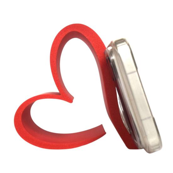 Heart Phone Stand 3D Printed Heart Shaped Mobile Phone Holder for Smartphones Tablets Kindles Romantic Desk Accessory for Home Office Nightstand