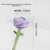 Simulation Floral Glass Flower Bouquet Mini Handcrafted Floral Sculpture  Home Room Decoration