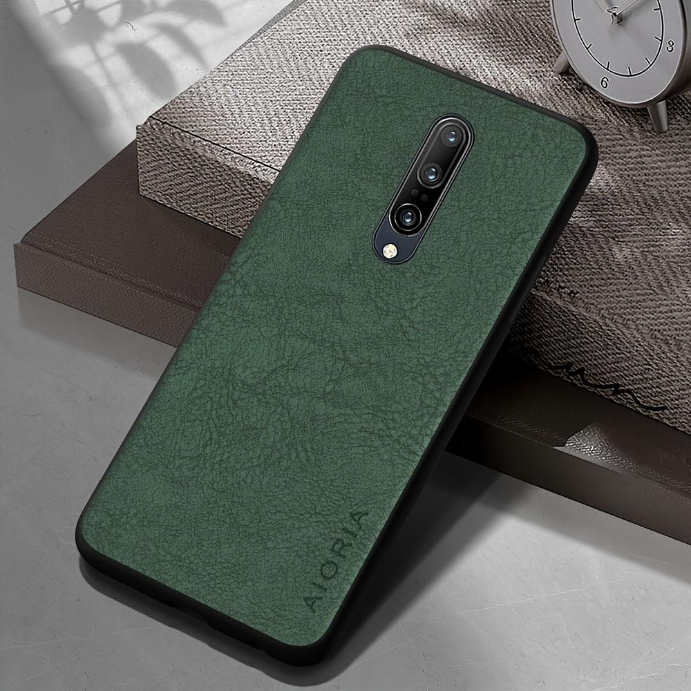 Phone Case: Luxury Retro Synthetic Leather Phone Case for Oneplus 9RT 9R 9 8 7 Pro US 6T 8T 7T Pro Matte Soft Bumper Hard Back Cover