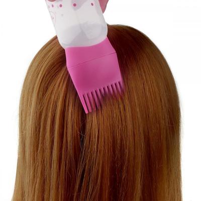 Flacone di shampoo in plastica, pettine per olio, applicatore per erogare bottiglie, 3 colori, grande capacità, accessori per lo styling dei capelli da salone