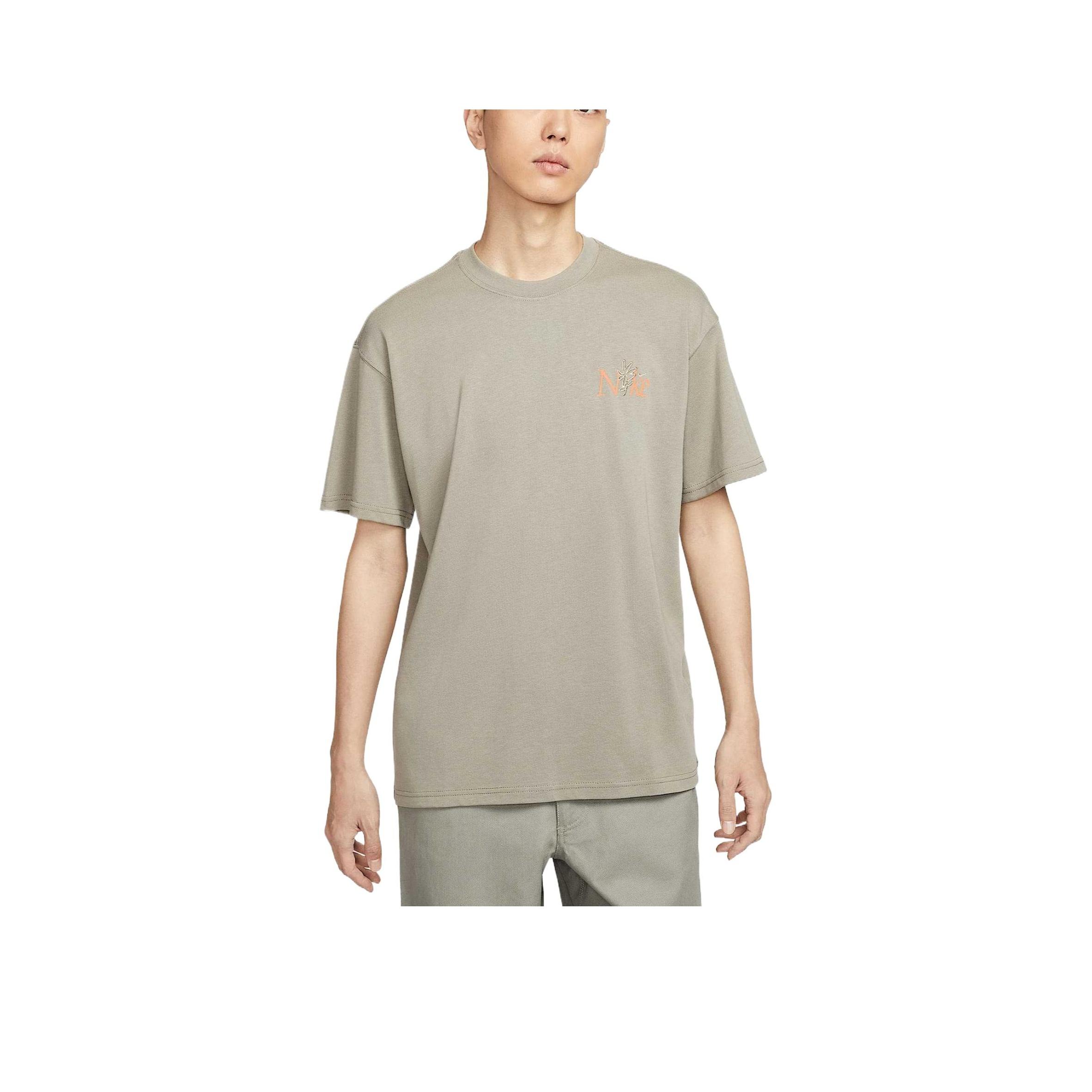 Nike Max90 Classic Fashion Simple Versatile Short Sleeve T-Shirt Men Tops Light-Army-Green HJ0615320 L