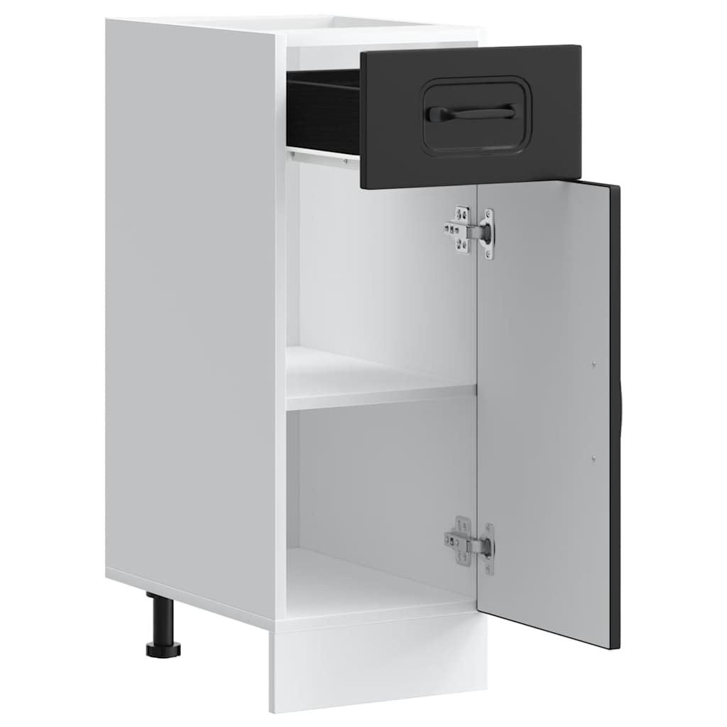 Kitchen Base Cabinet Kalmar Black Wood Based Panel