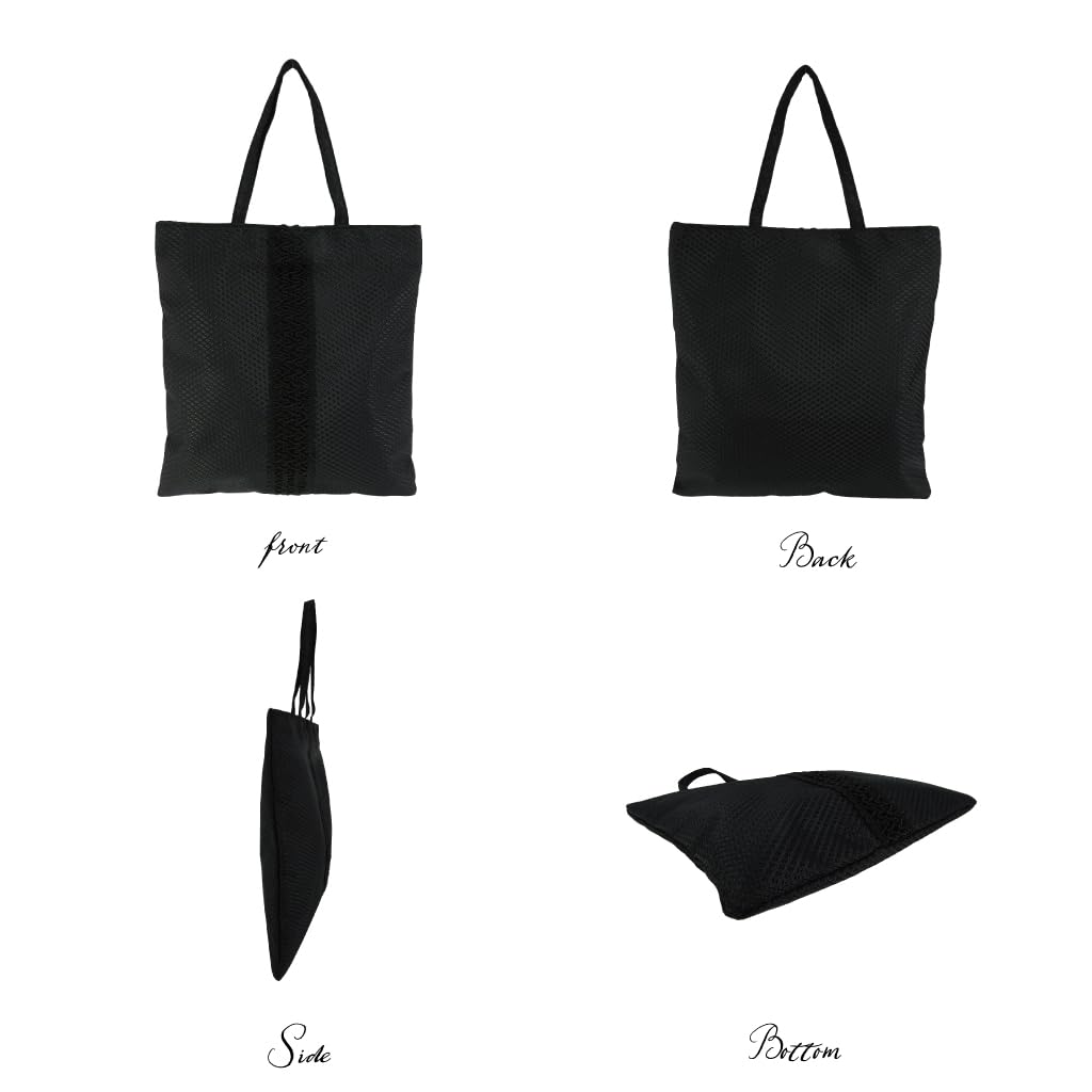 Fette Black Chirimen-Style Formal Bag, 5115, Black, for Memorial Services, Funerals, Weddings, Funerals, Kindergarten Entrance Ceremonies, and