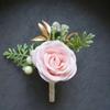 Bohemian Wristlet Corsage Pink Wedding Corsage New Rose Flower Corsage  For Brides Groomsmen