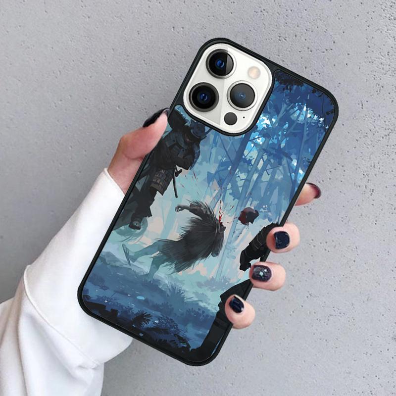 Samurai Phone Case For iPhone 17 Air 16 Pro Max 15 14 Plus 12 13 Soft Bumper Shell Cover Coque