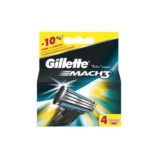 

Gillette Mach3 4 лезвия для бритвы