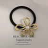 Minimalist Metal Hair Ring - New Korean Style High-End Ponytail Tie Rubber Band.