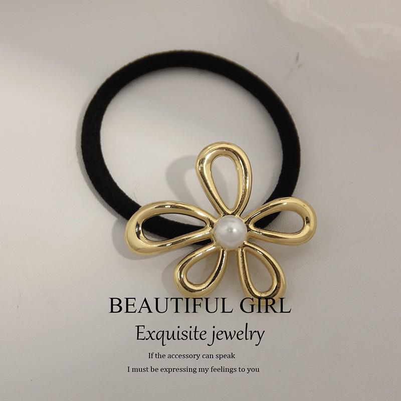 Minimalist Metal Hair Ring - New Korean Style High-End Ponytail Tie Rubber Band.