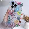 Summer Ocean Turtle Pattern Transparent TPU Phone Case For  Redmi Note 12 4G 11 13 Pro Plus 5G 11S 12S 10S Airbag Cover