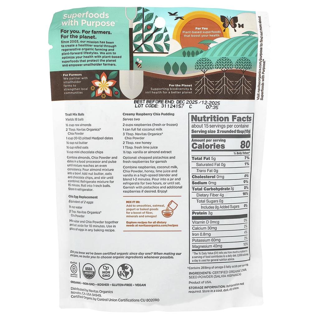 Organic Tooth Powder, 227G(8Oz)