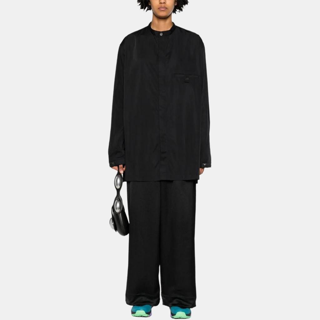 Y-3 Elastic Waist Wide Leg Solid Color Casual Pants Women pants Black IN4398