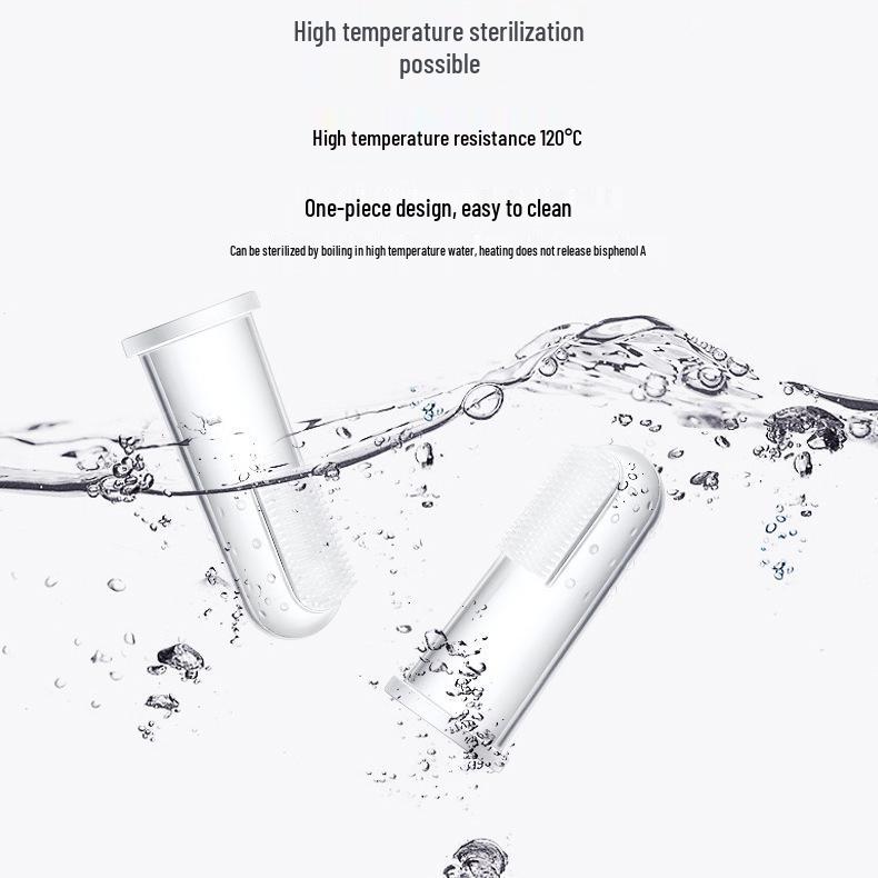 Pet Oral Care Finger Toothbrush with Gum Protection & Fresh Breath Box