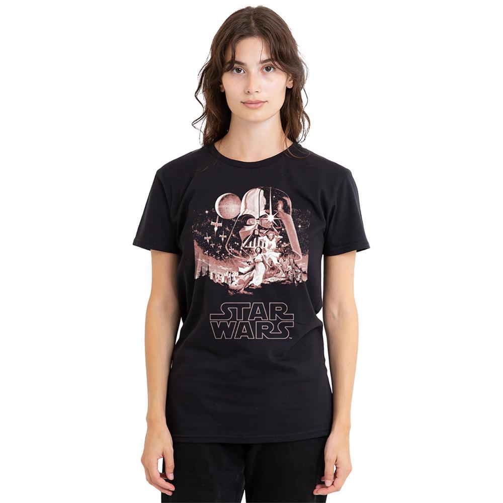 Star Wars Womens/Ladies Vintage Poster T-Shirt
