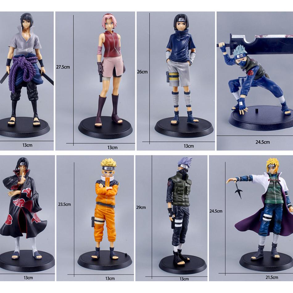 Anime Naruto Figure Shippuden Model Uchiha Itachi Sasuke Pain Kakashi Action Figure Dolls Decorations Pvc Toy Gift*