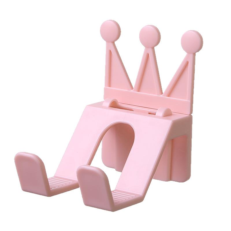 Crown Mobile Phone Holder Ornaments Punch-Free Bathroom Storage Rack Gaming Headset Game Controller Rack