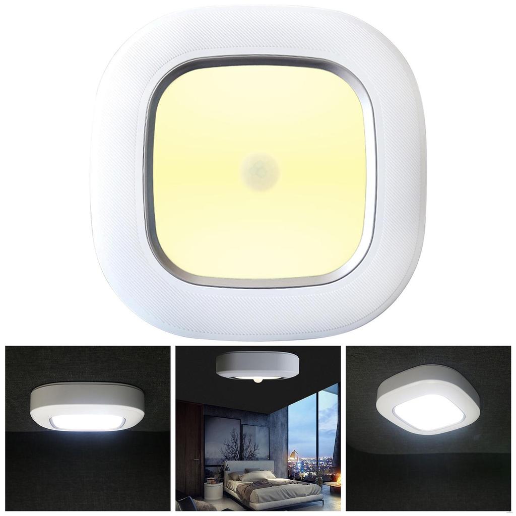 Ceiling Sensing Activated Indoor Battery Powered Closet Lamp for Cabinet Stairs Bedroom
