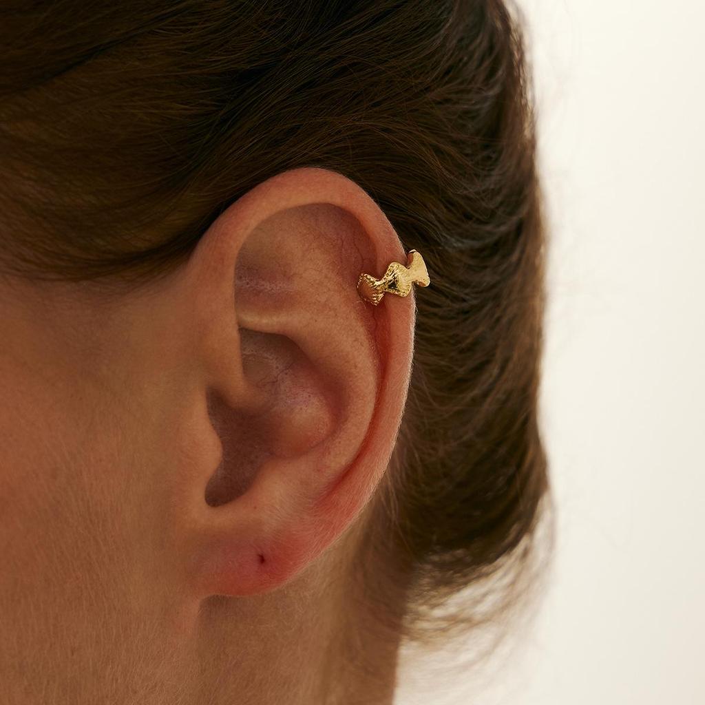 Retro Comma Teardrop Punk Dangle Ear Clip Earring - Minimalist European & American Design
