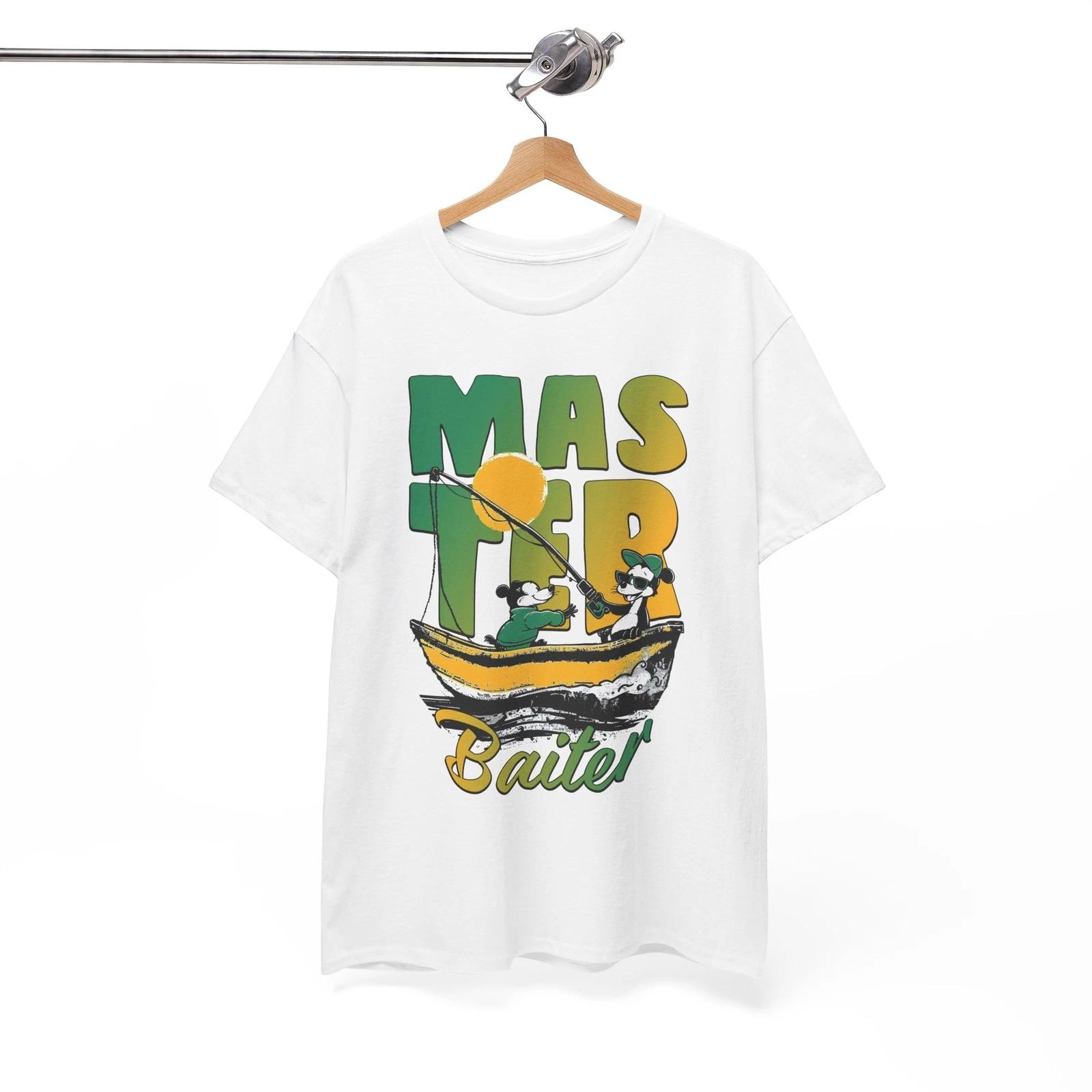 Master Baiter Goofy T-Shirt - Silly & Funny Tee for Lighthearted People M