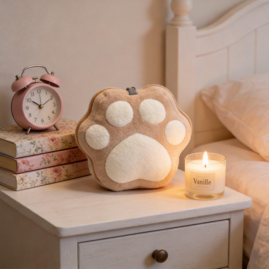Cartoon Bear Paw U Shaped Pillow With Pp Cotton Fill For Travel And Comfort