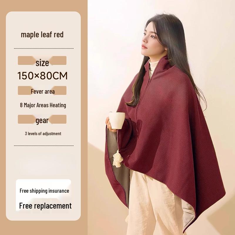 2025 USB Electric Heating Shawl Blanket - Outdoor Warm-up Electric Blanket