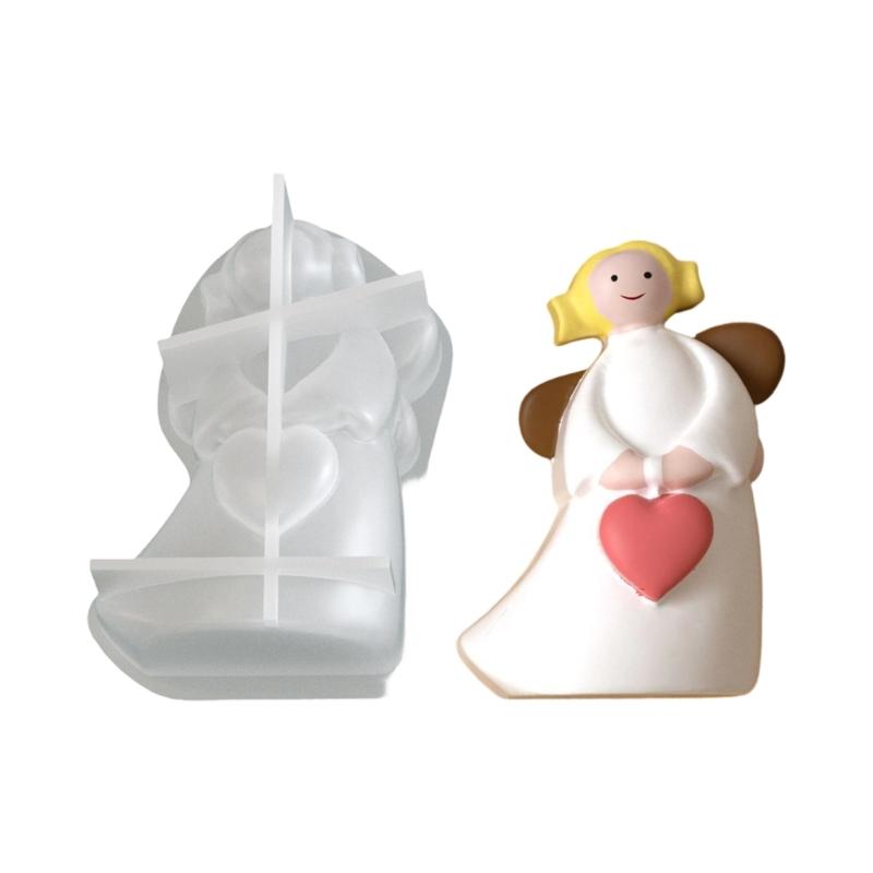 

Multifunctional Angel Girl Shape Silicone Mold for Delicate Ornaments Festival Home Decorating and Creative Gift Ideas