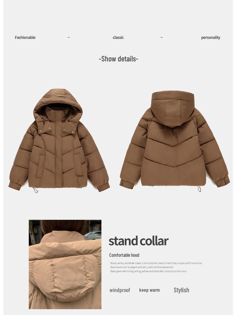 Authentic 2025 Girls' Thickened Hooded Winter Down Jacket