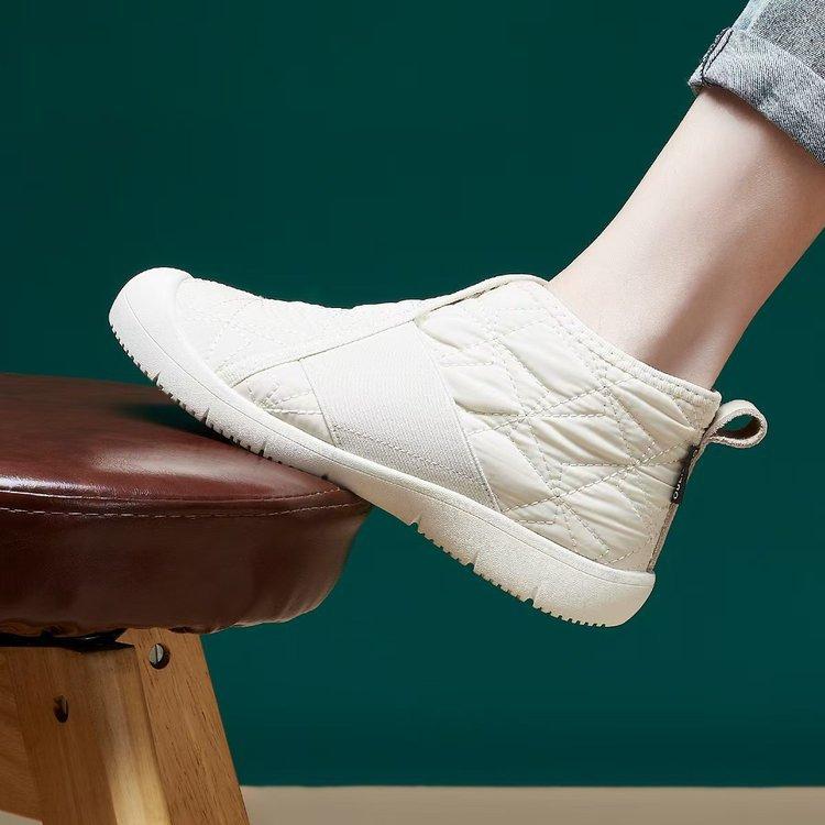 Non-slip snow boots women's 2025 new winter women's shoes short boots integrated with fleece and thickened thermal cotton shoes