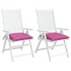 VidaXL Coussins de chaise 2 pcs rose 50x50x7 cm tissu oxford 361558