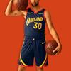 Nike NBA Warriors 21/22 Curry City Edition Swingman Jersey Navy/Orange Men Streetwear CN1729-421