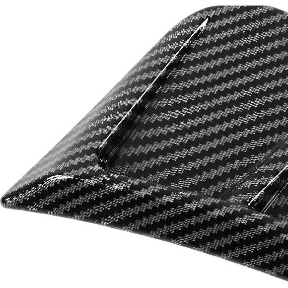 Car Fender Air Vent Trim Cover, Side Air Vent Trim, Pair Front Bumper Side Air Vent Trim Exterior Carbon Fiber Style Universal Decoration