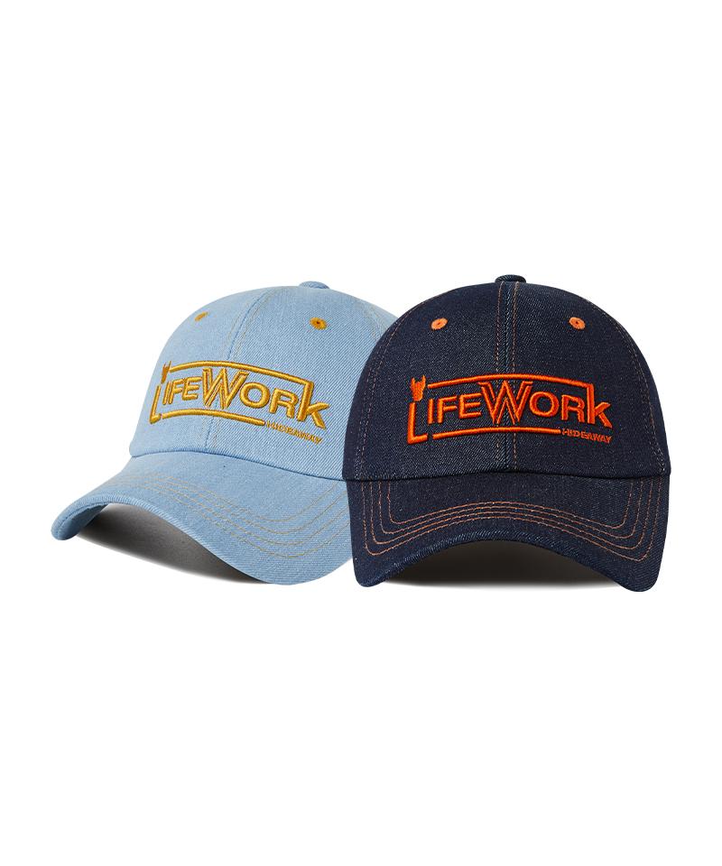 LIFEWORK Stitch Denim Soft Ball Cap