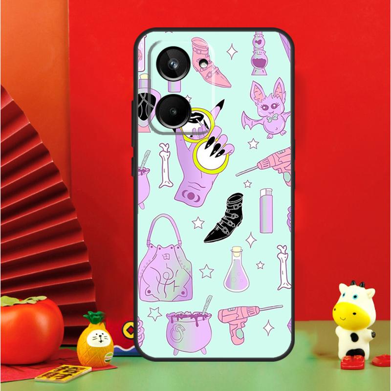 Pastel Goth Witchy For Realme GT6 GT7 15 Pro 10 11 12 13 14 Pro Plus C65 C67 C63 C61 C55 C51 C53 C35 C75 Case