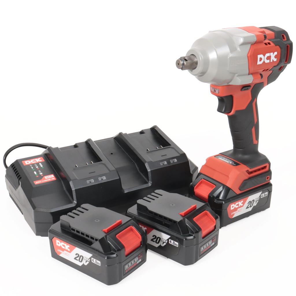 DCK 20V Impact Wrench Tightening torque Loosening torque Square drive Brushless motor Tire change Cordless Rechargeable 3 x charger [Set] KDPB698(BIL)